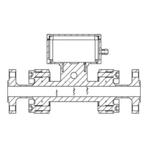 Envea DensFlow sensor voor contactloze massastroommeting in pneumatisch transport Tekening